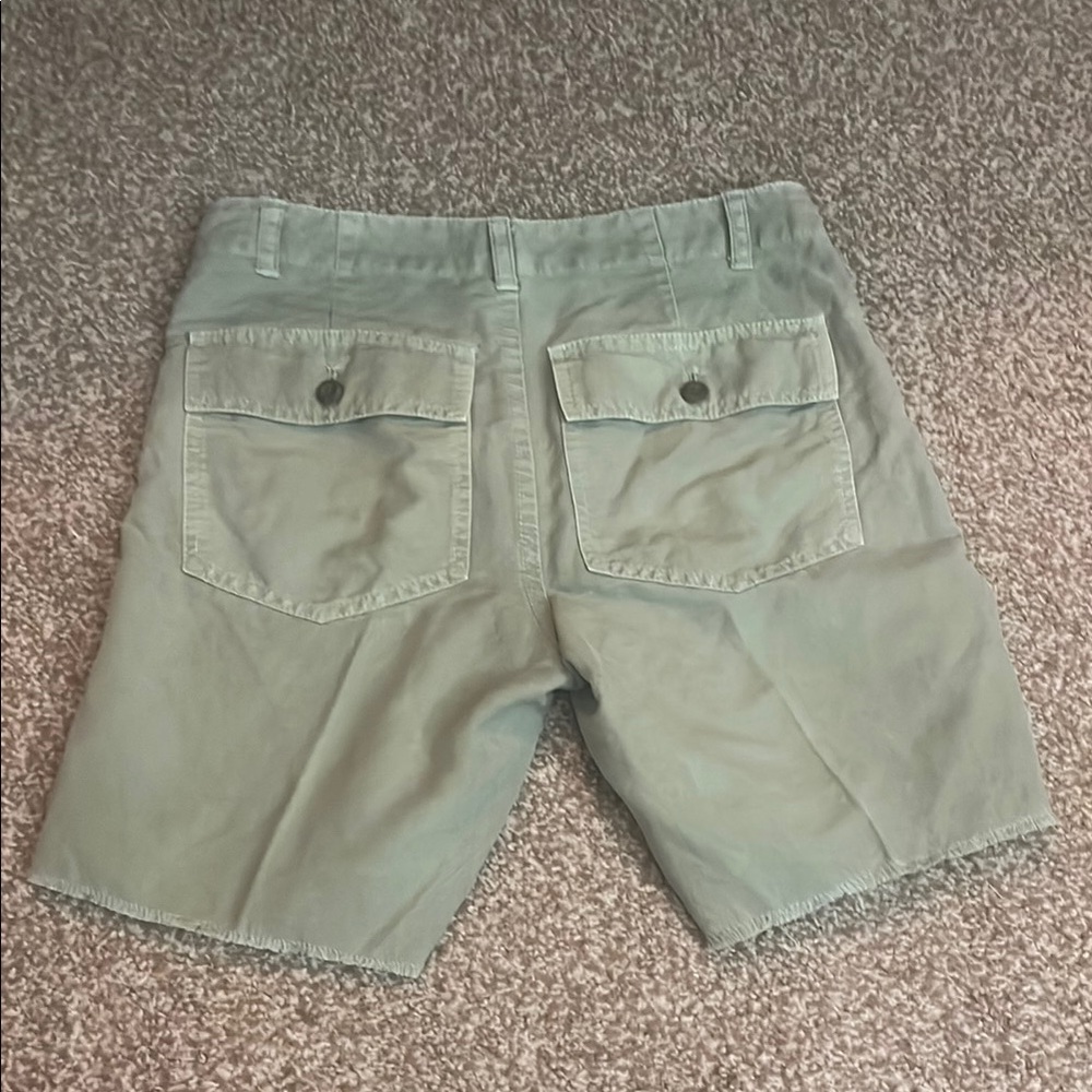 J. Crew Green Linen Blend Cargo Shorts - Picture 2 of 4